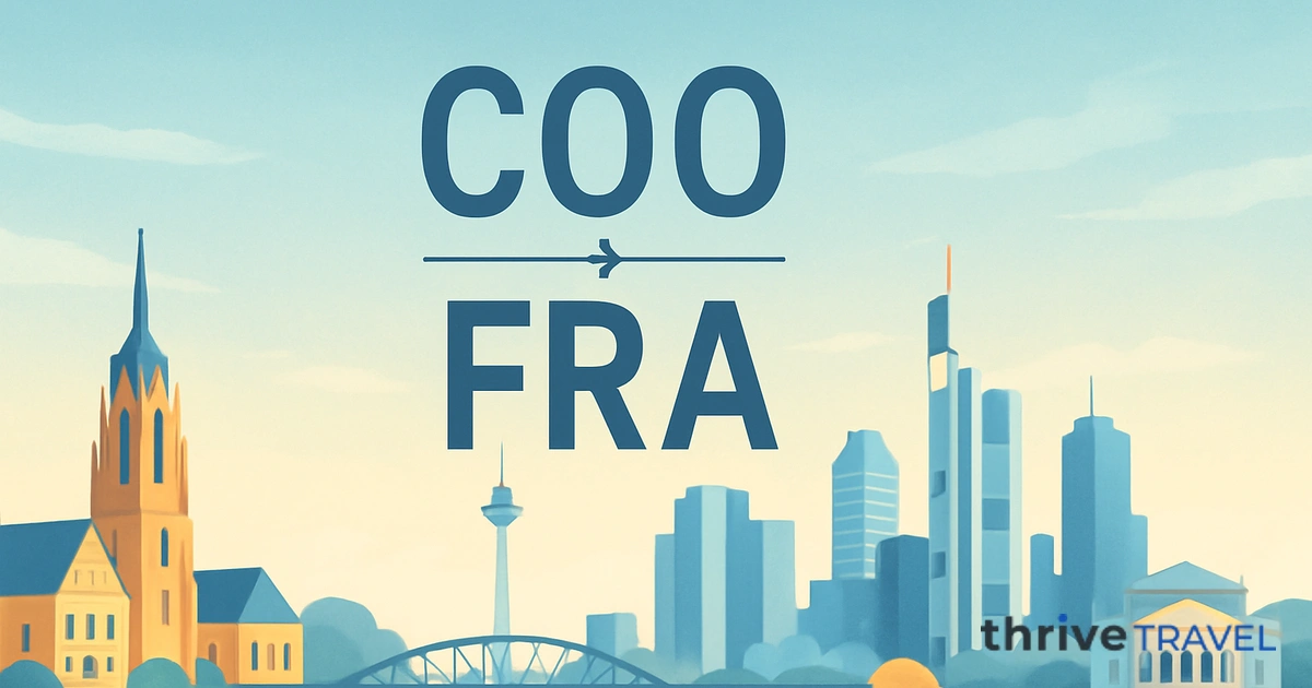 Cotonou to Frankfurt