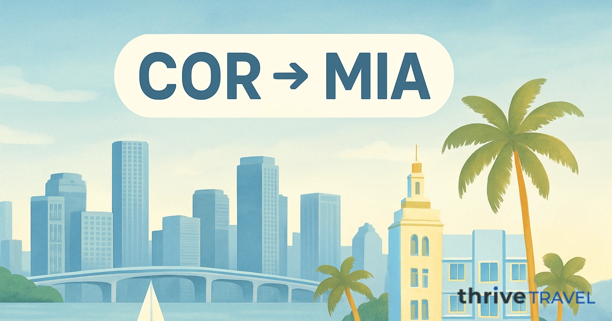 Córdoba to Miami