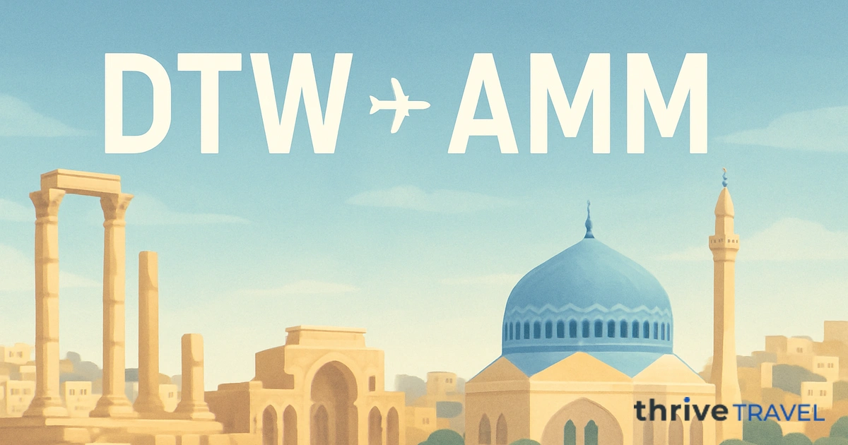 Detroit to Amman