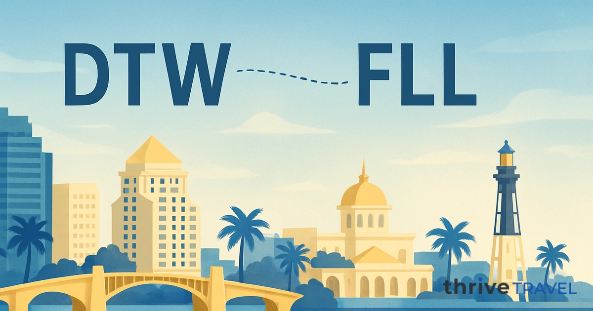 Detroit to Fort Lauderdale