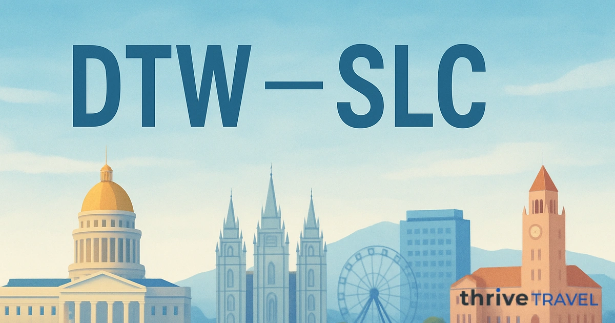 Detroit to Salt Lake City