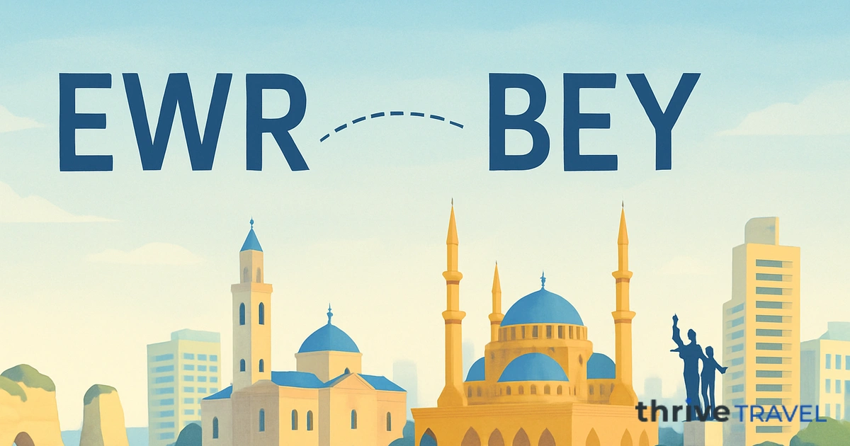 Newark to Beirut