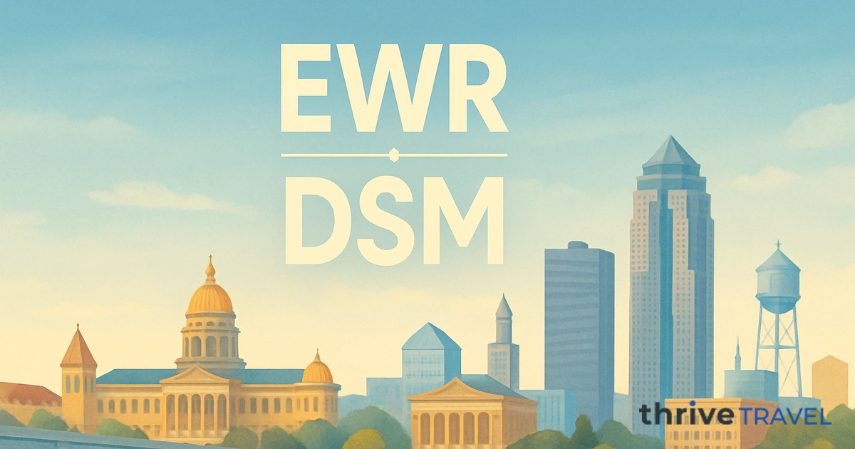 Newark to Des Moines