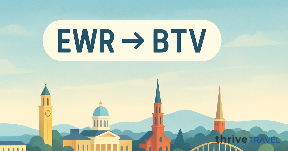 Newark to Burlington