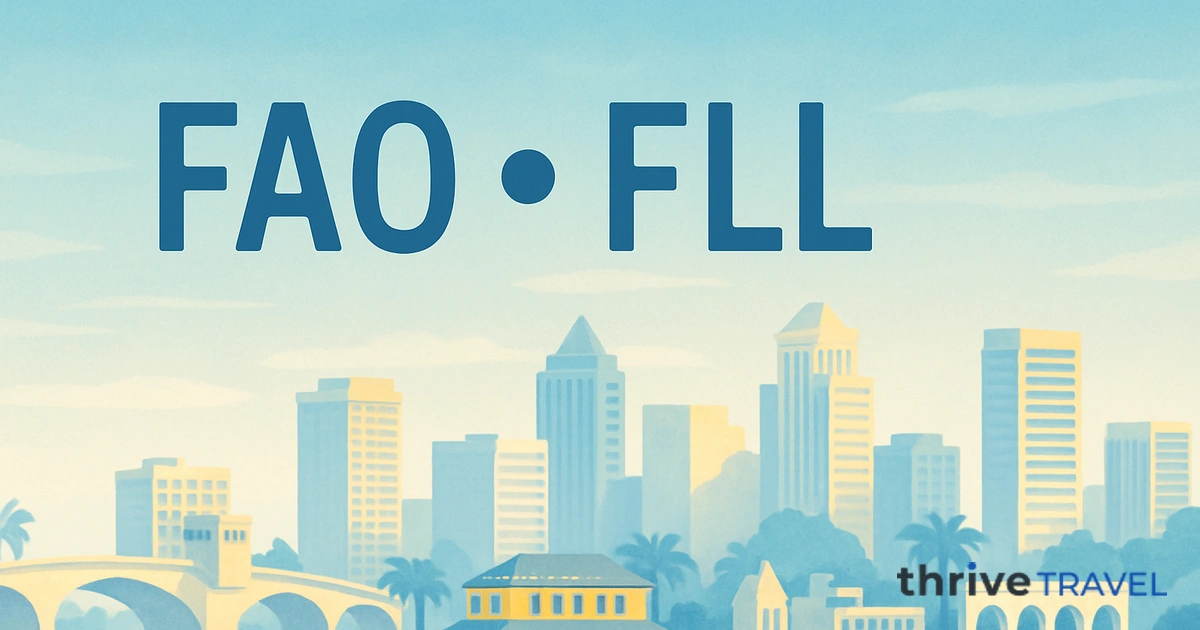 Faro to Fort Lauderdale