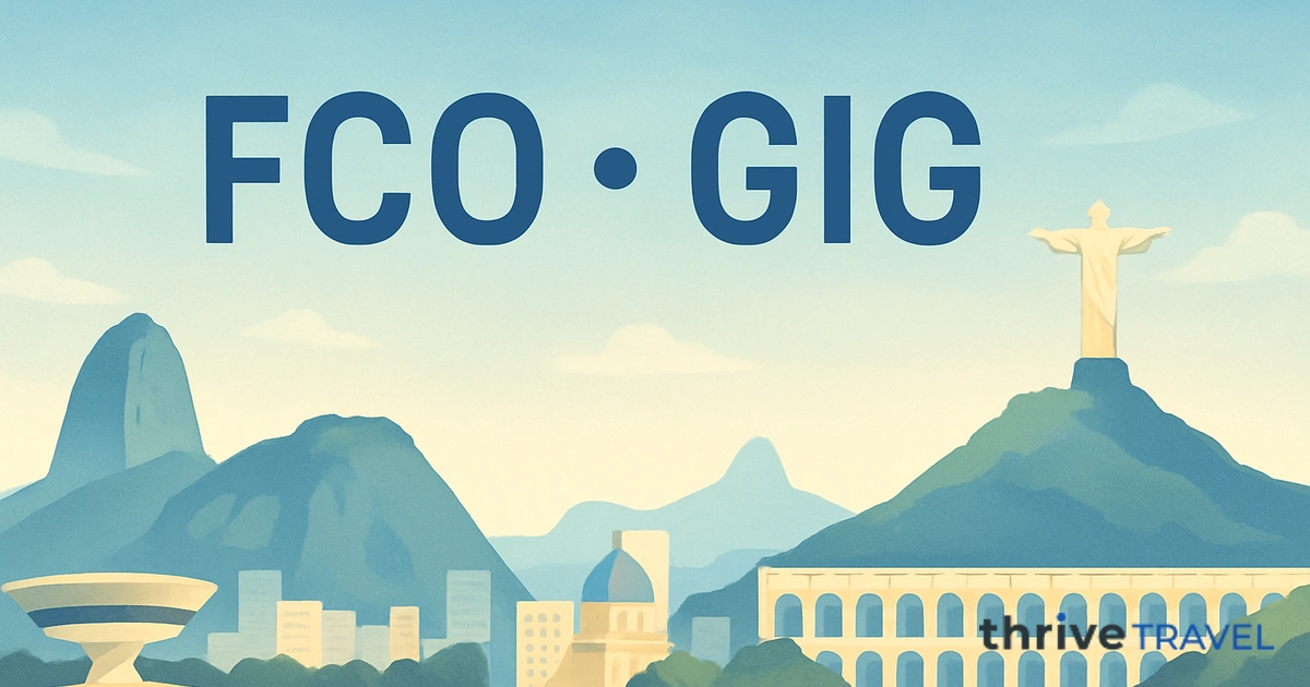 Rome to Rio de Janeiro