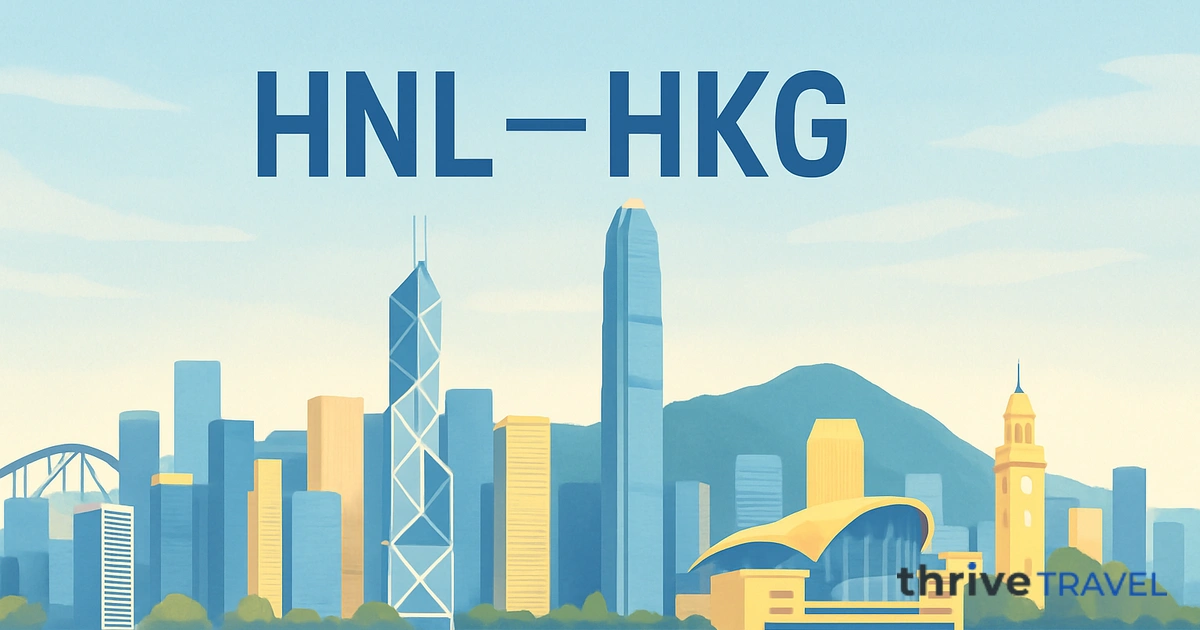 Honolulu to Hong Kong