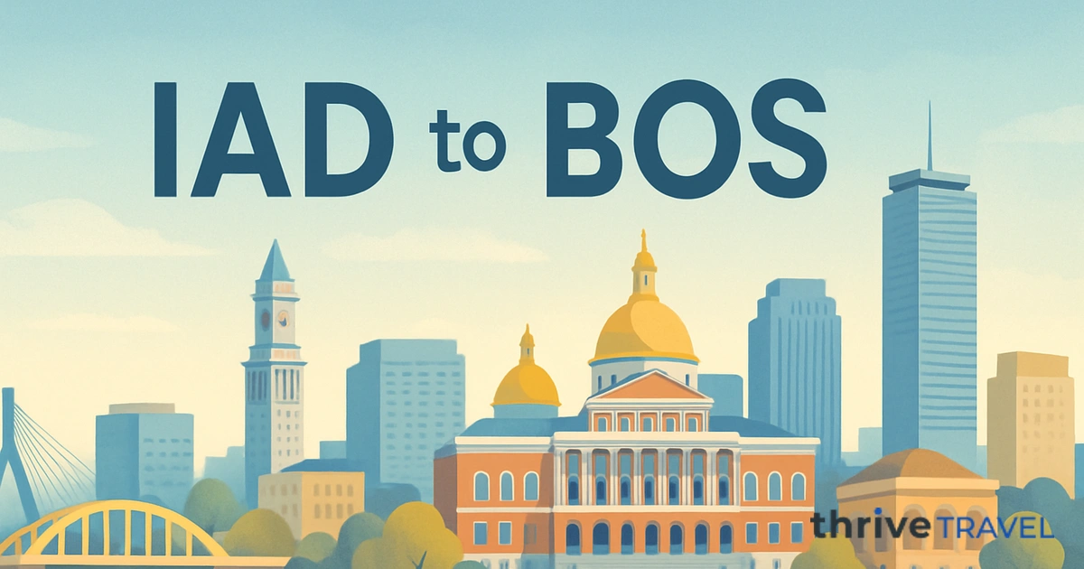 Washington to Boston