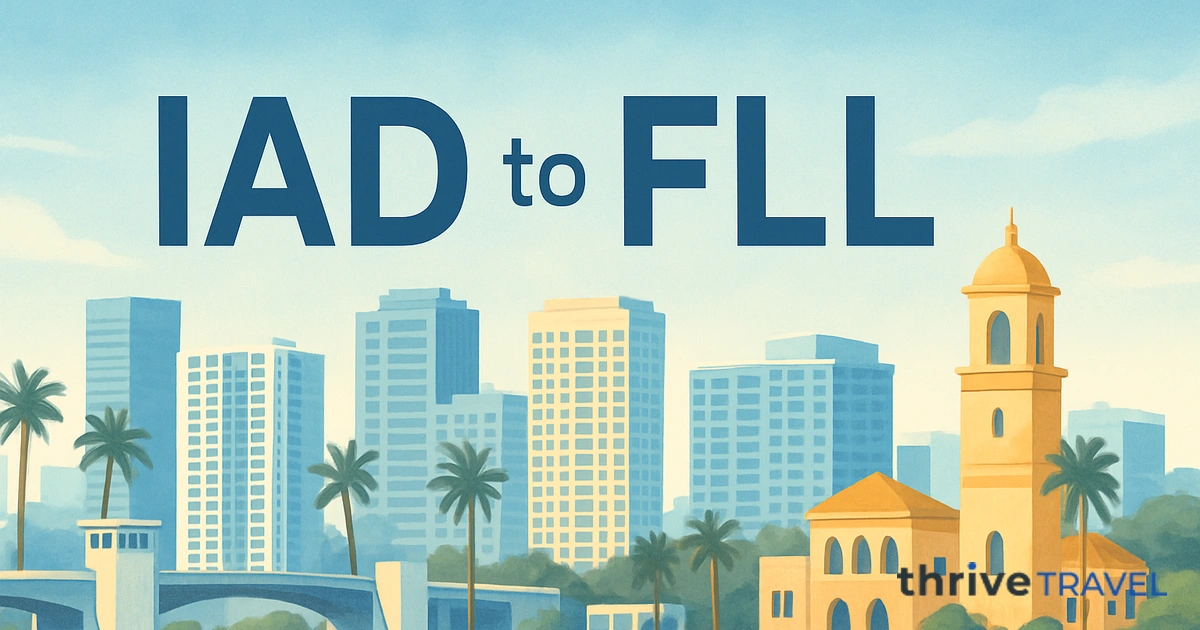 Washington to Fort Lauderdale