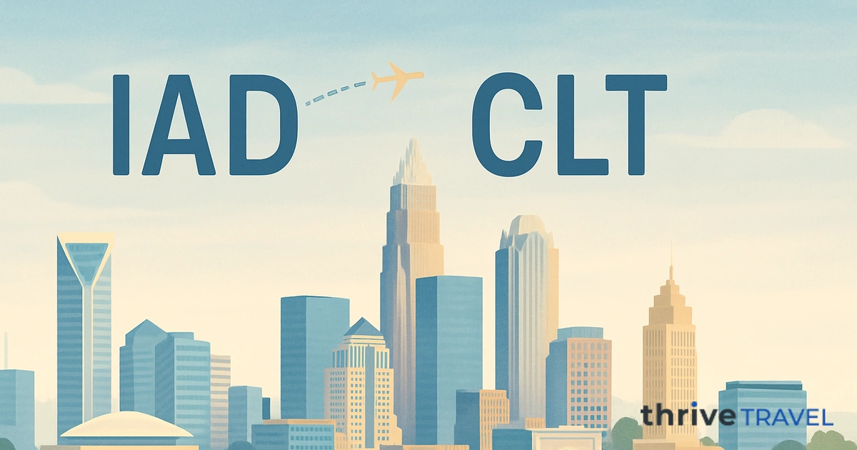Washington to Charlotte