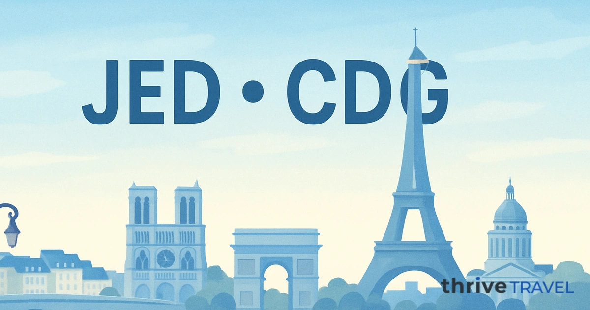 Jeddah to Paris