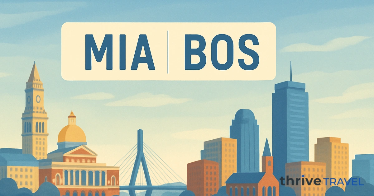 Miami to Boston