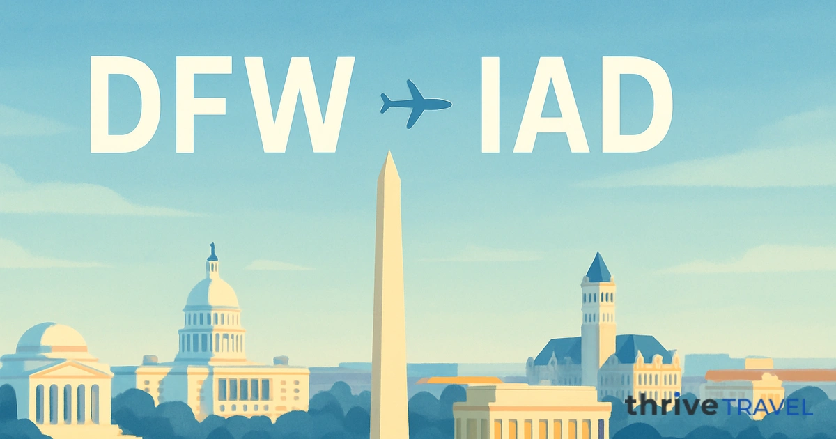 Dallas to Washington D.C.