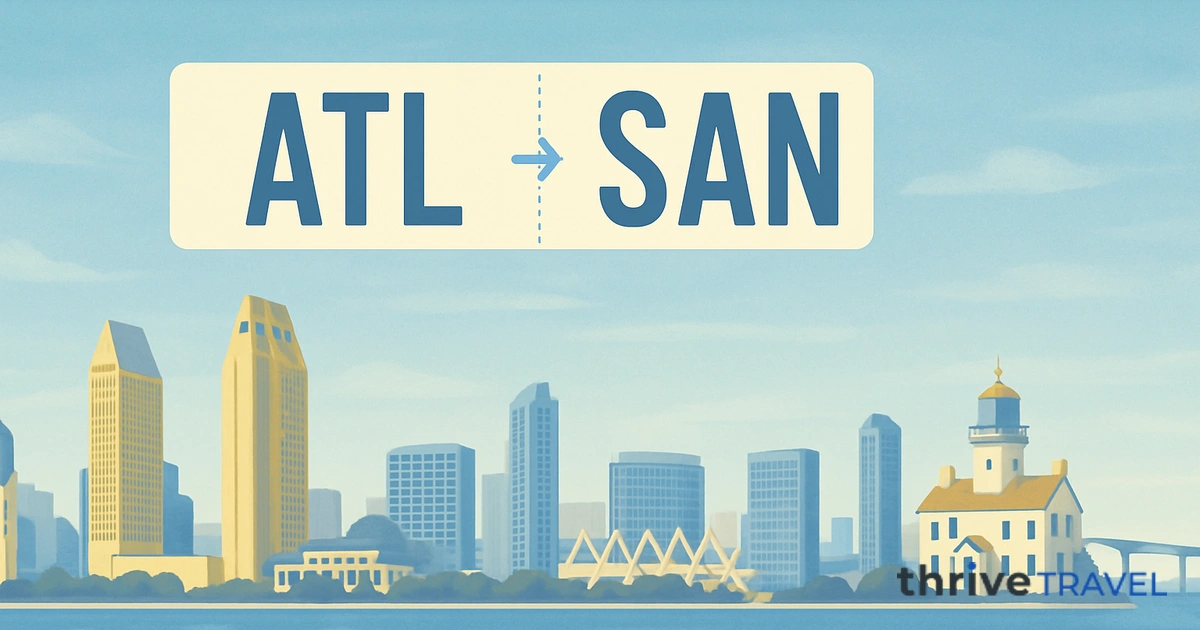 Atlanta to San Diego