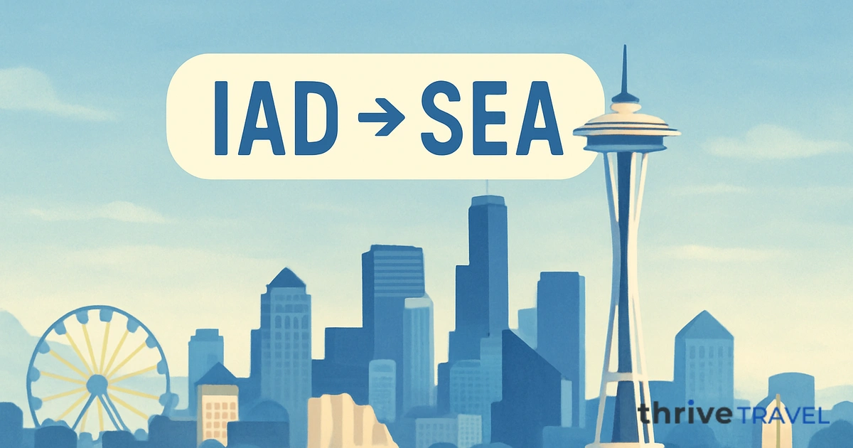 Washington to Seattle