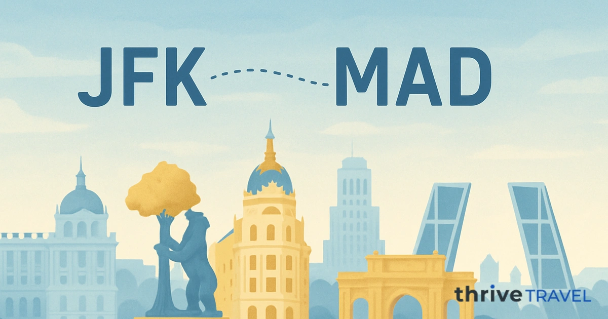 New York to Madrid