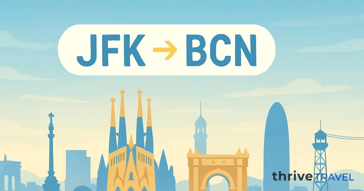 New York to Barcelona