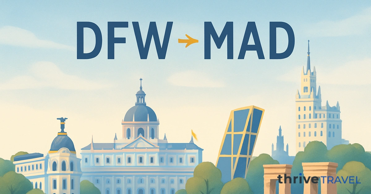 Dallas to Madrid