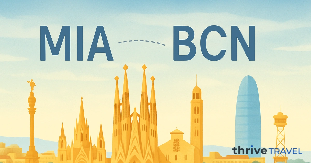 Miami to Barcelona