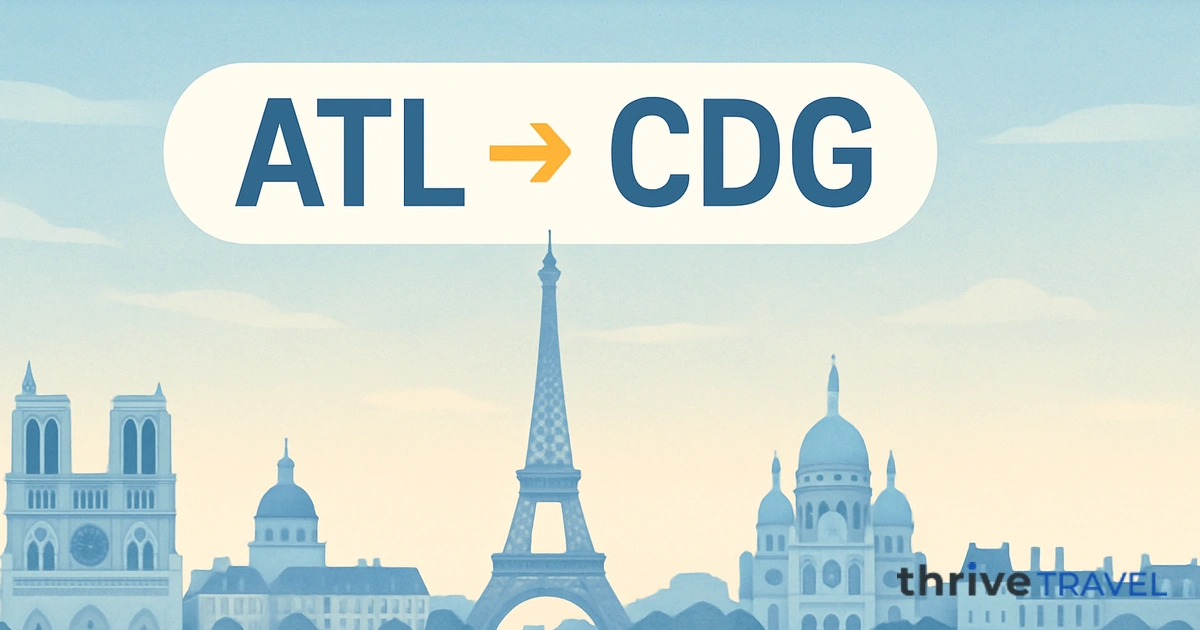 Atlanta to Paris