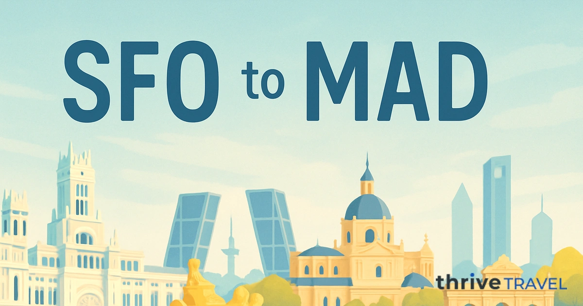 San Francisco to Madrid
