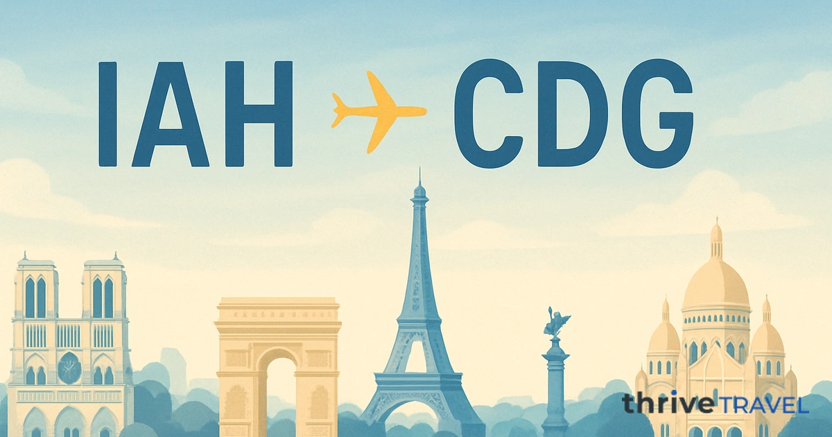 Houston to Paris