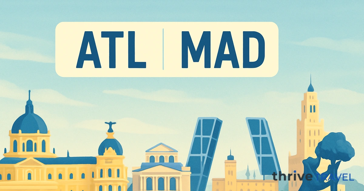 Atlanta to Madrid