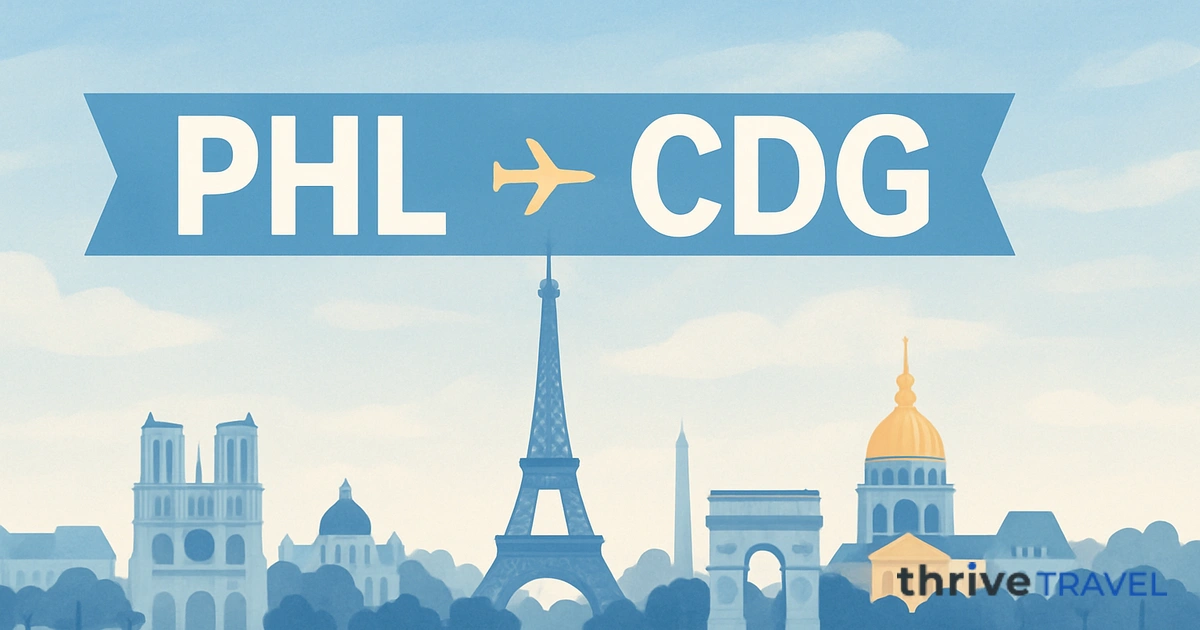 Philadelphia to Paris