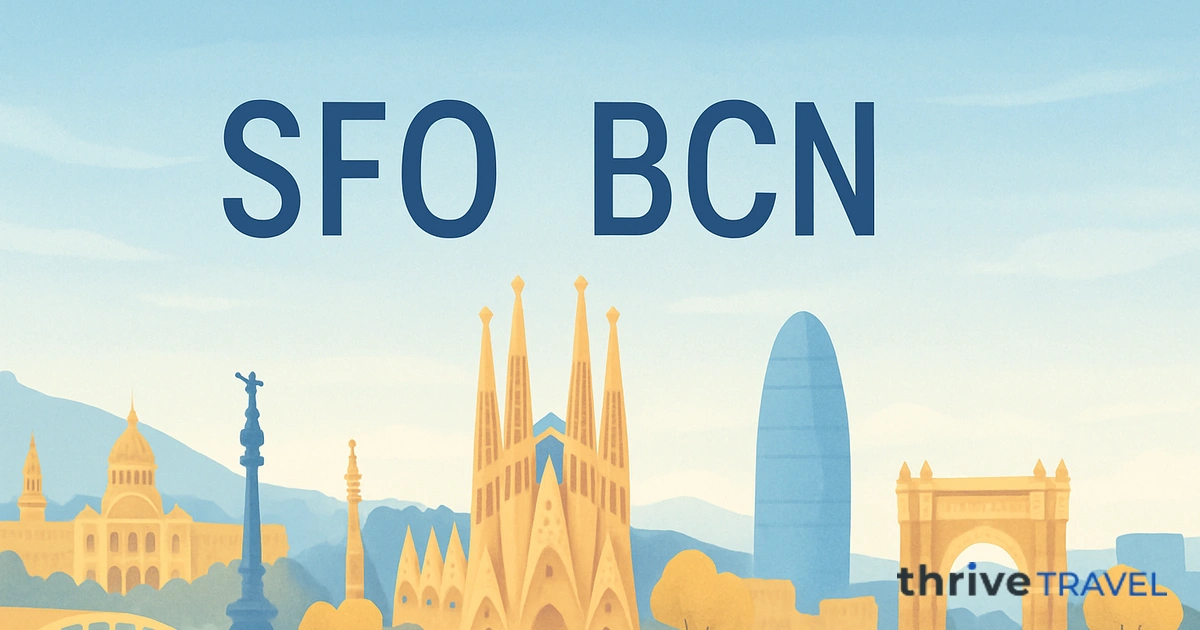 San Francisco to Barcelona