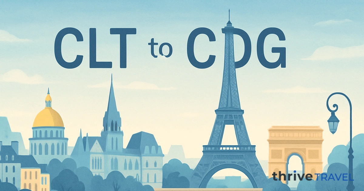 Charlotte to Paris