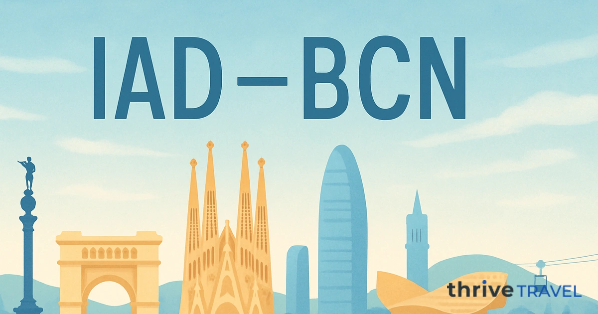 Washington to Barcelona