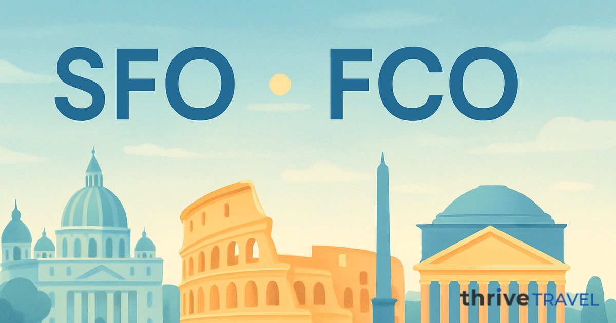 San Francisco to Rome