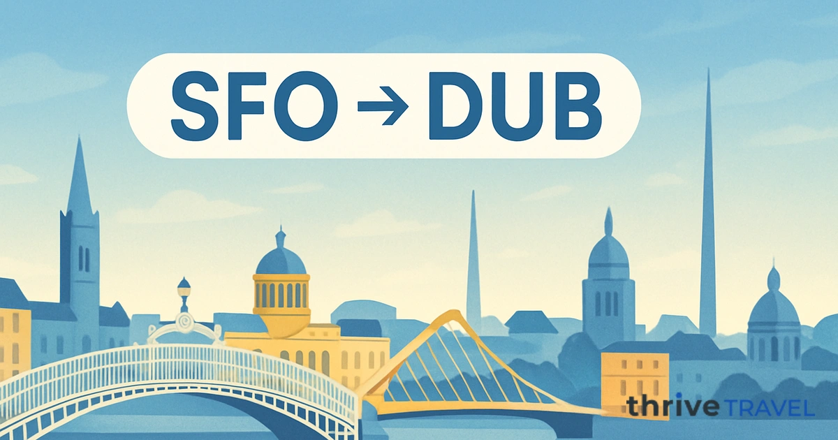 San Francisco to Dublin