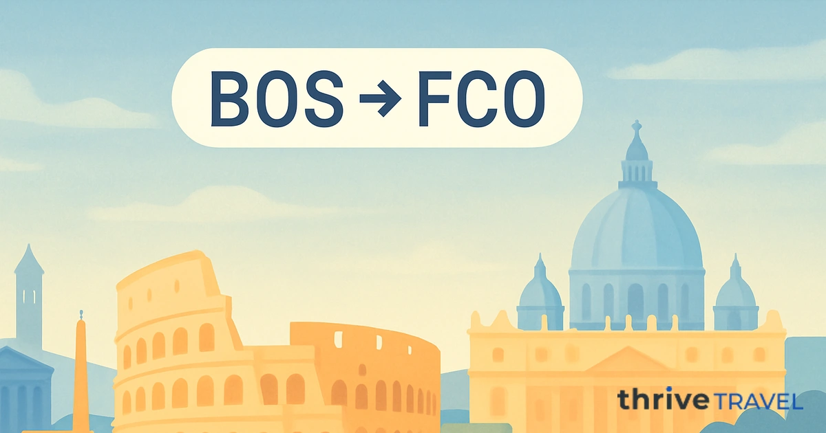 Boston to Rome