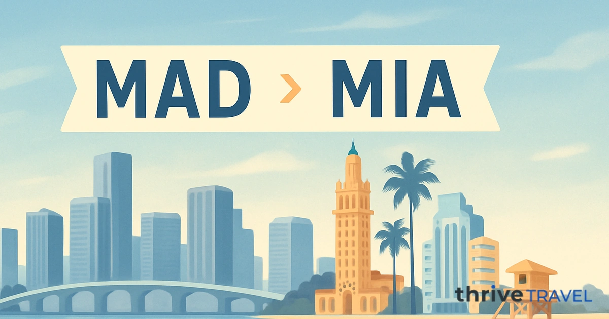 Madrid to Miami