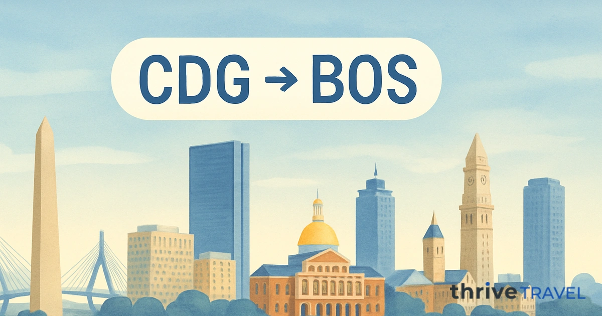 Paris to Boston