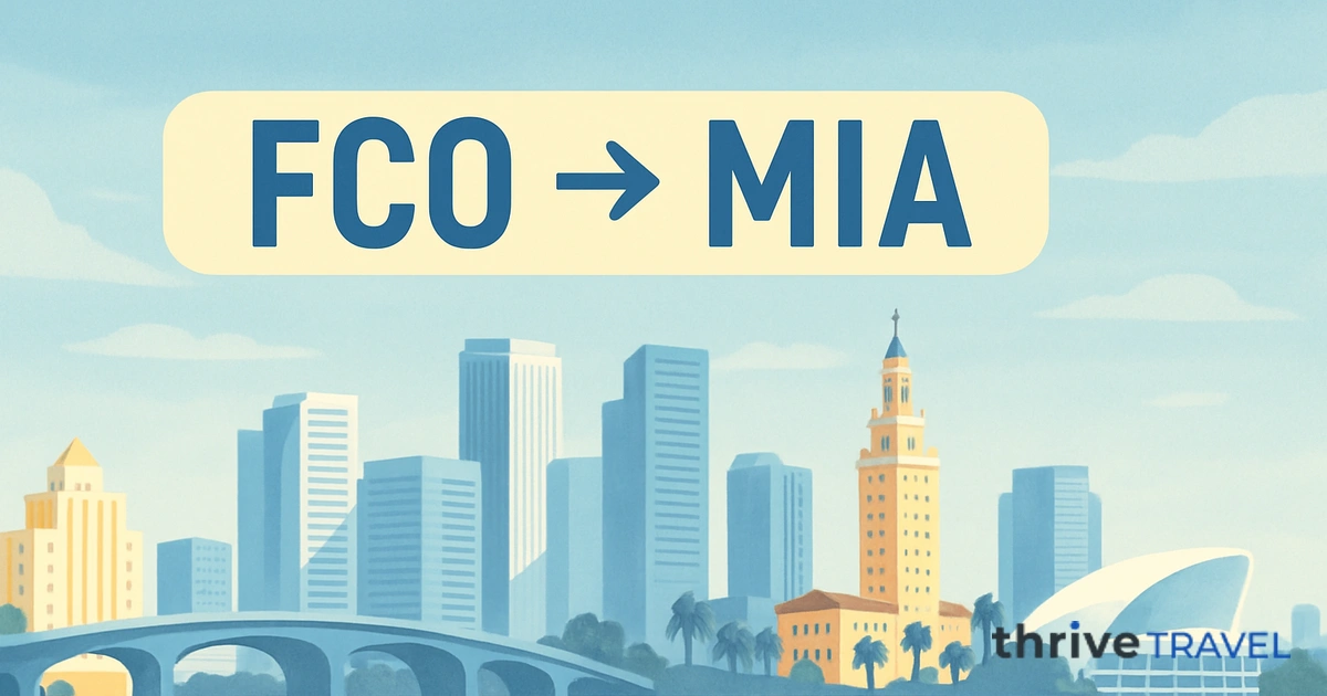 Rome to Miami