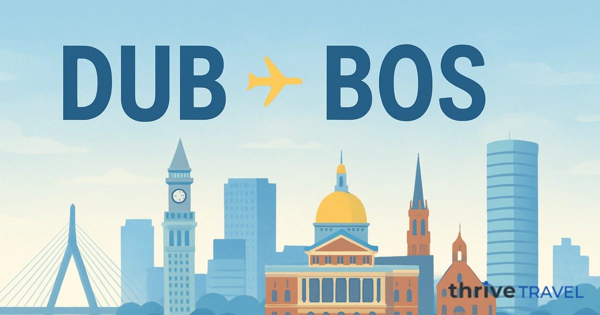 Dublin to Boston