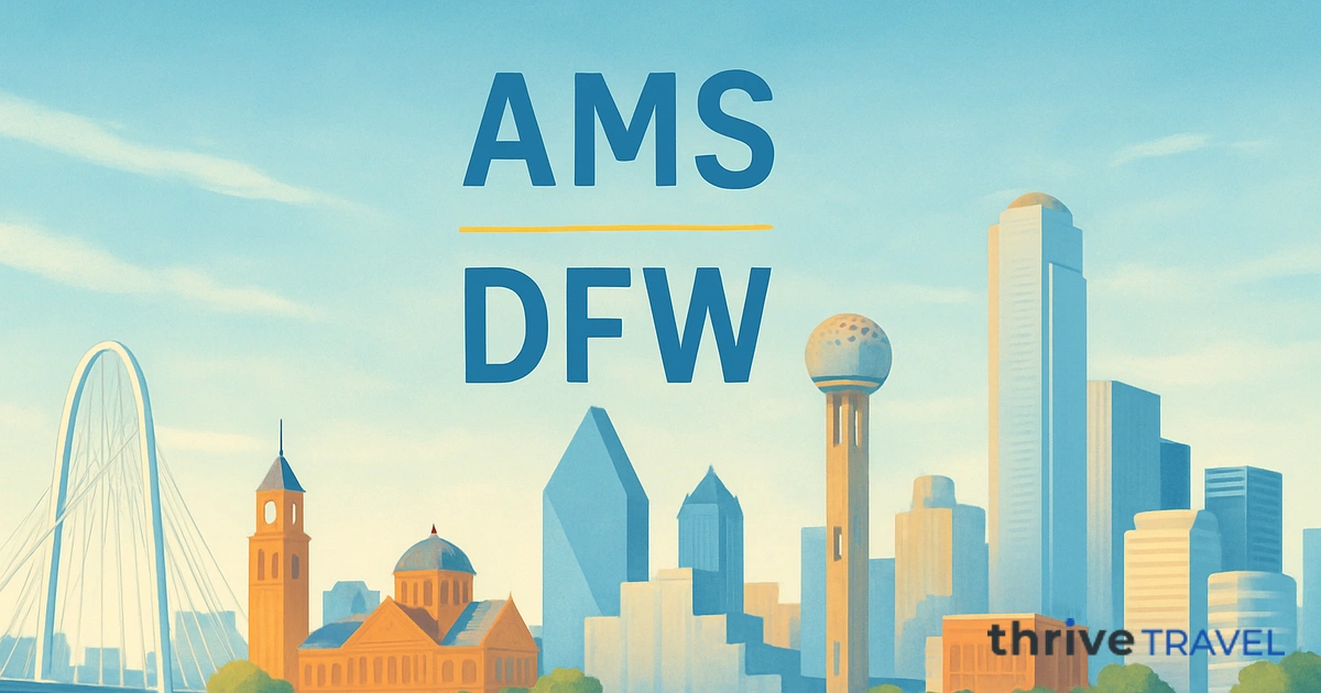 Amsterdam to Dallas