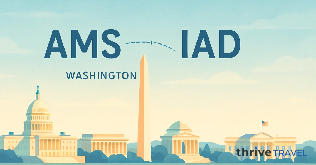 Amsterdam to Washington