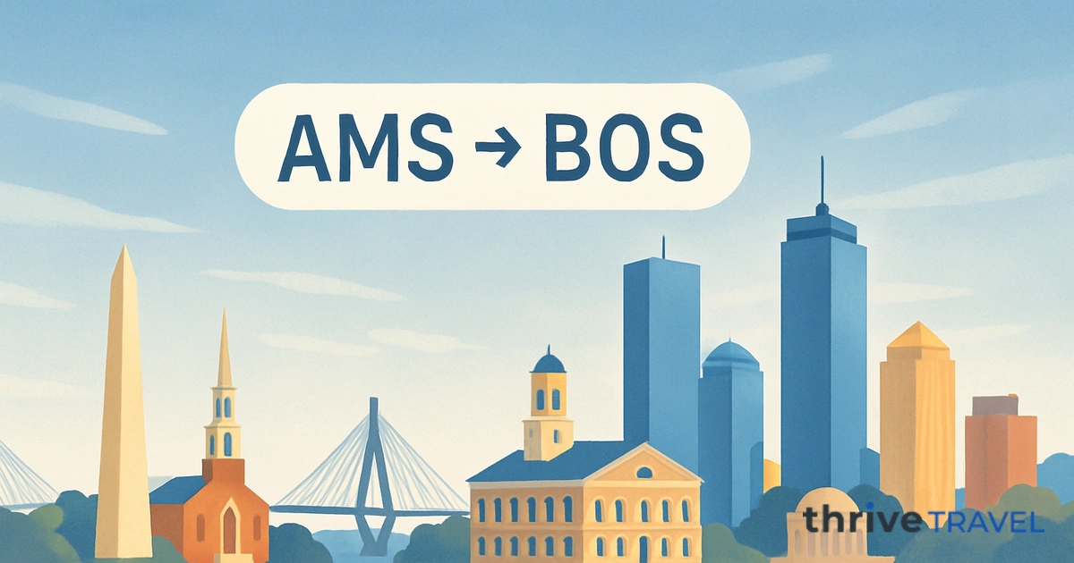 Amsterdam to Boston