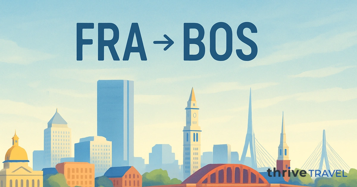 Frankfurt to Boston