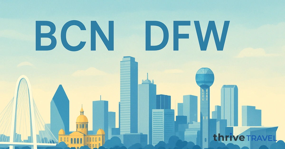 Barcelona to Dallas
