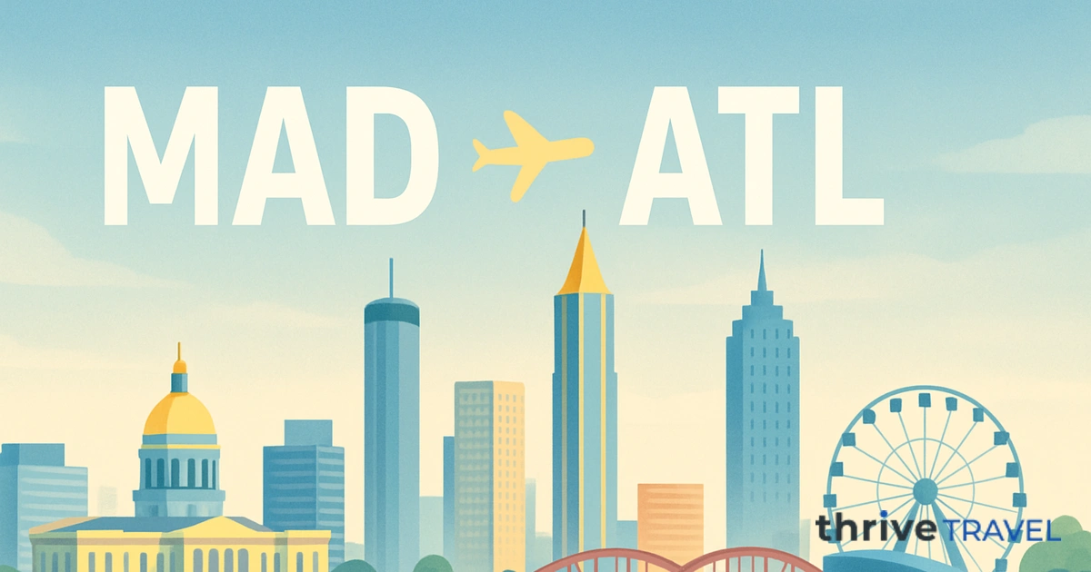 Madrid to Atlanta