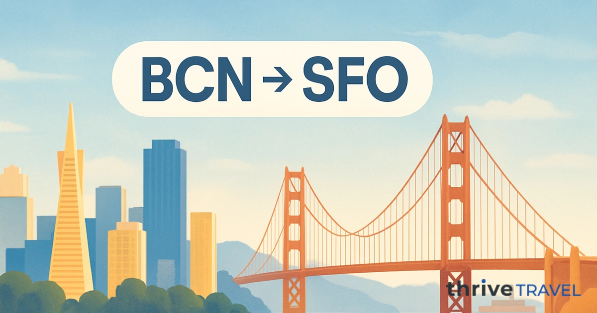 Barcelona to San Francisco