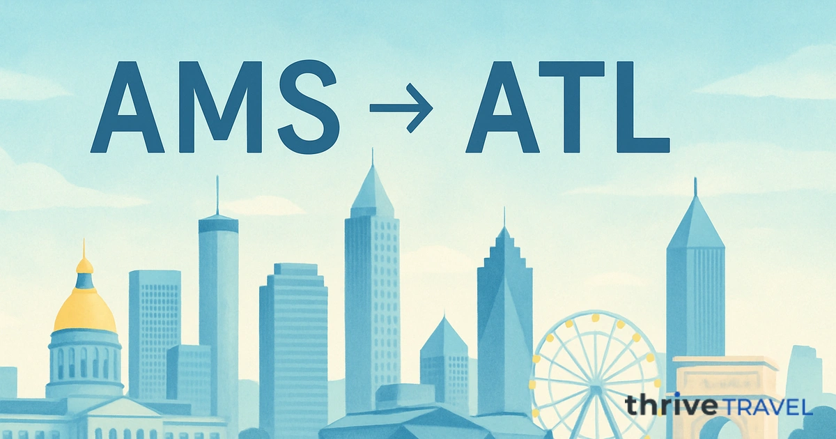 Amsterdam to Atlanta