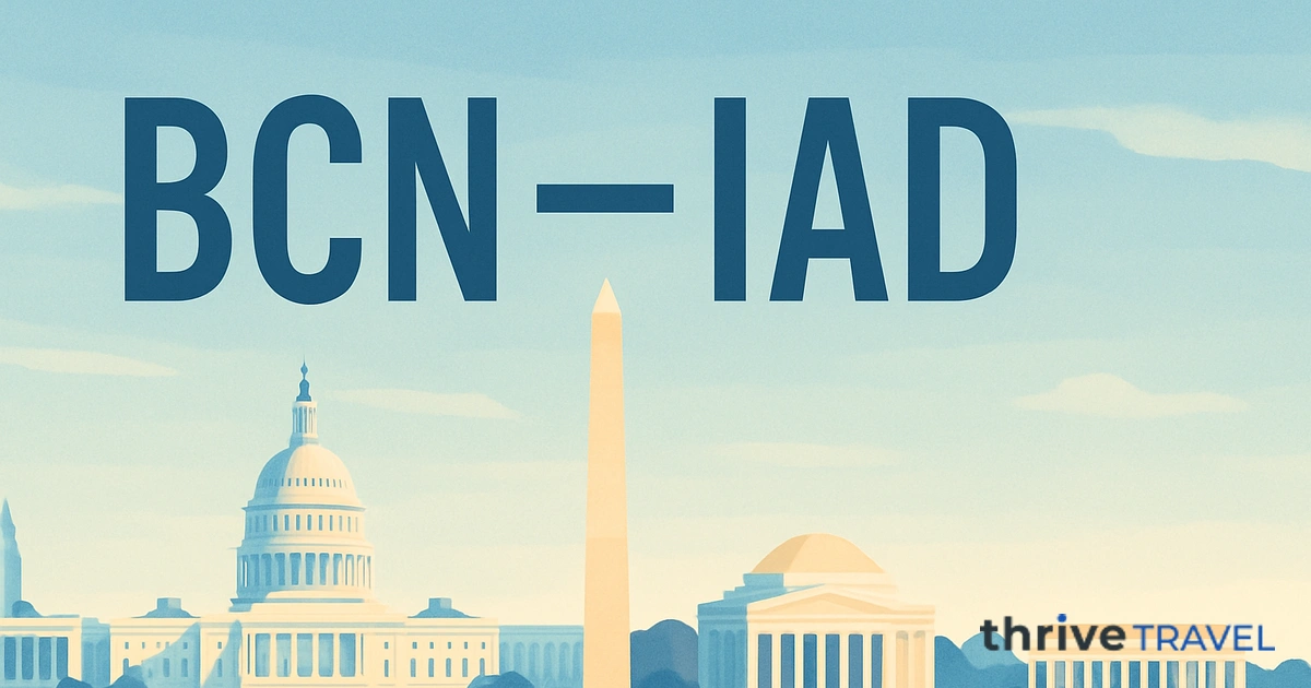 Barcelona to Washington