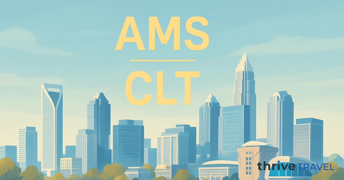 Amsterdam to Charlotte