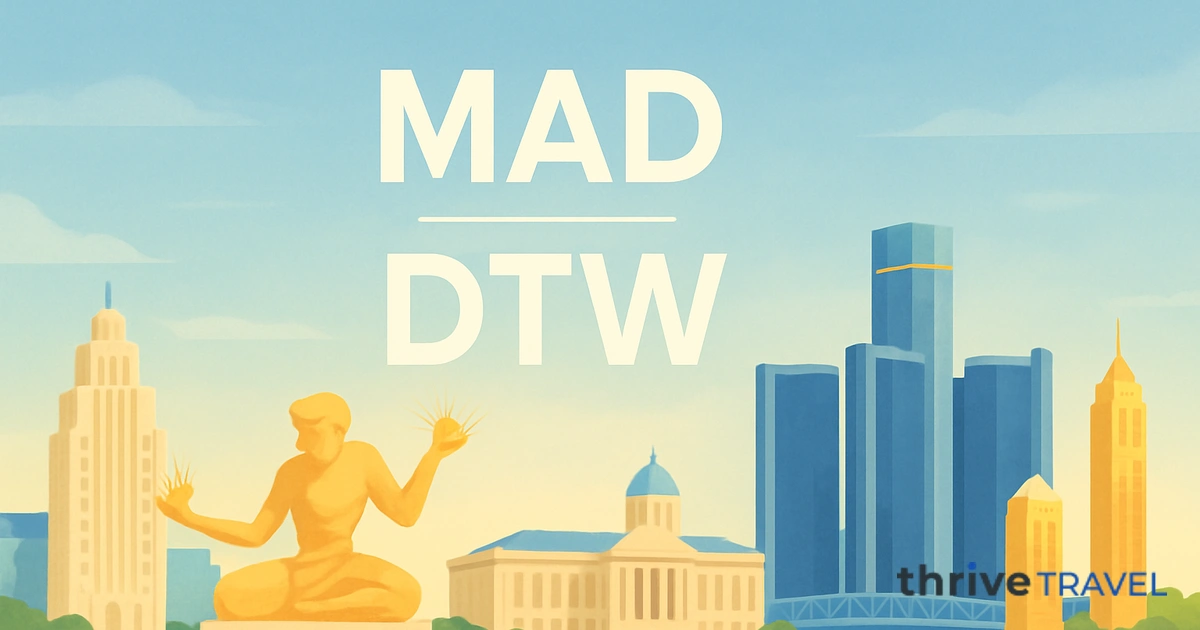Madrid to Detroit