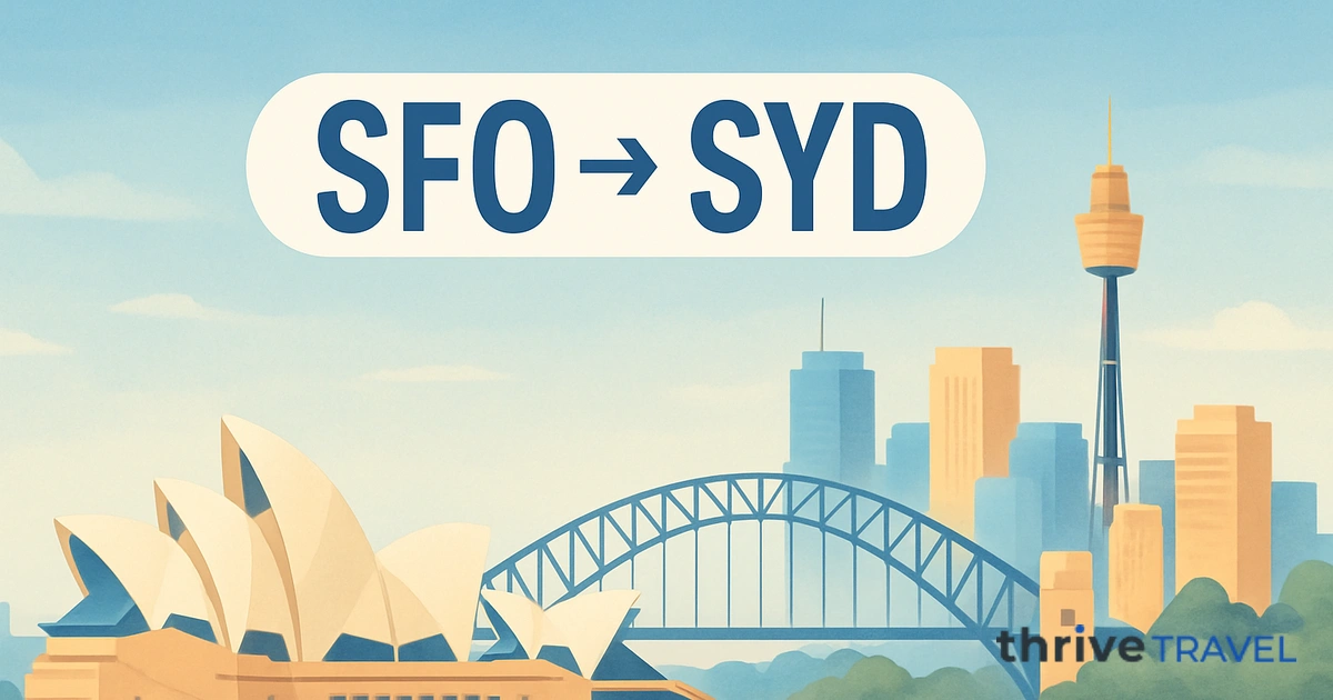 San Francisco to Sydney